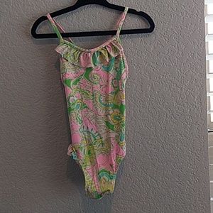 Girl's 2T boho bathingsuit elephants and paisleys